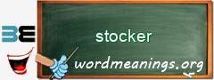 WordMeaning blackboard for stocker